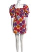 La DoubleJ Floral Print Mini Dress