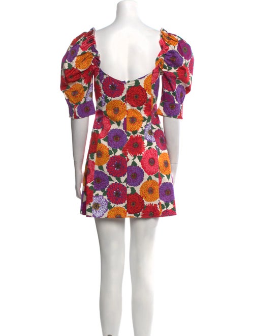 La DoubleJ Floral Print Mini Dress