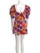 La DoubleJ Floral Print Mini Dress