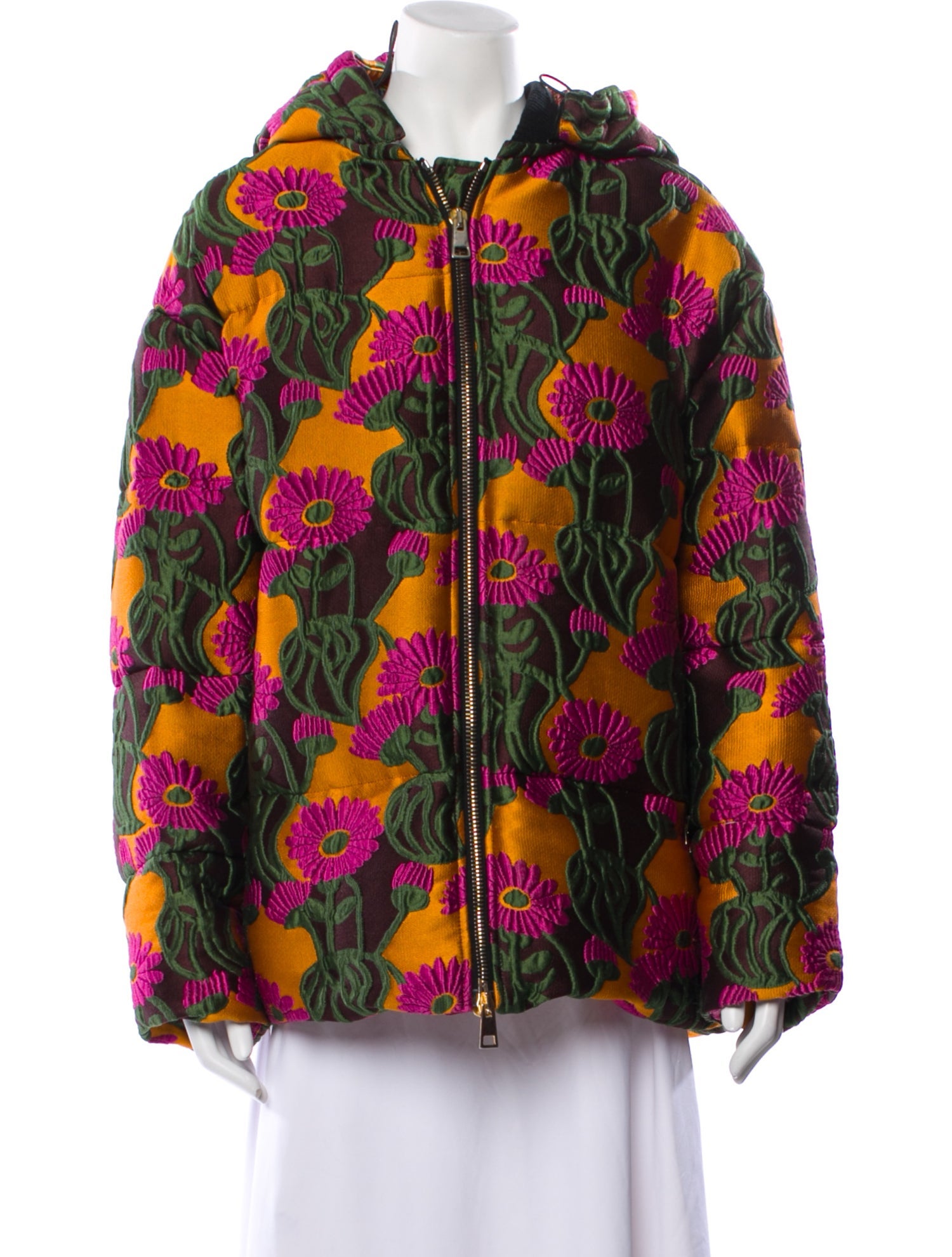La DoubleJ Floral Print Down Jacket