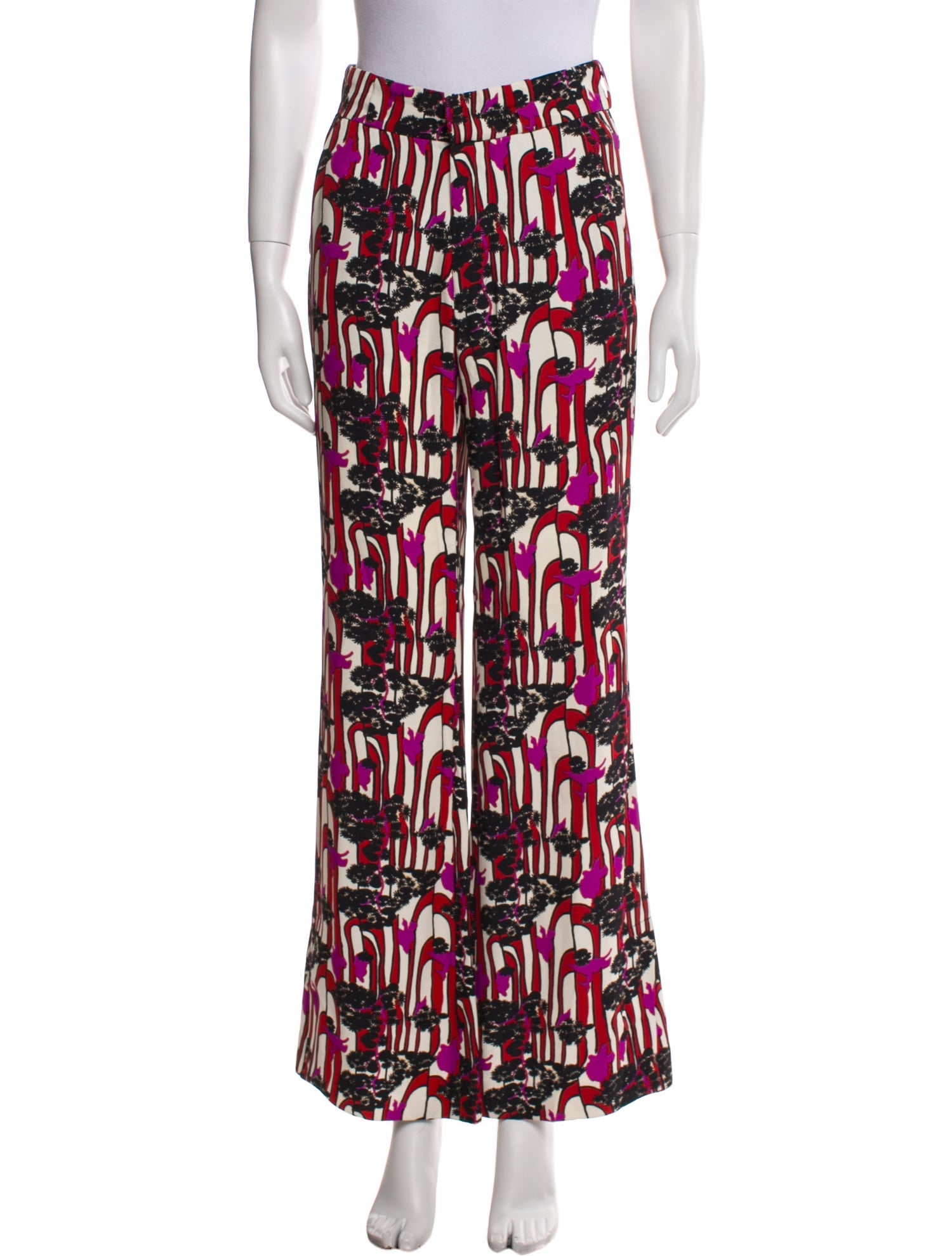 La DoubleJ Floral Print Wide Leg Pants