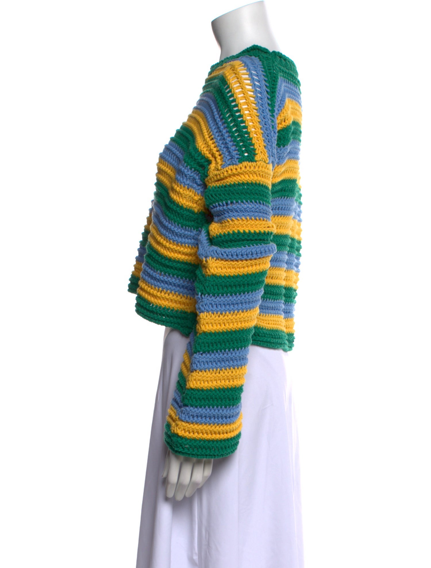 La DoubleJ Striped Scoop Neck Sweater