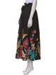 La DoubleJ Floral Print Midi Length Skirt