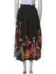 La DoubleJ Floral Print Midi Length Skirt