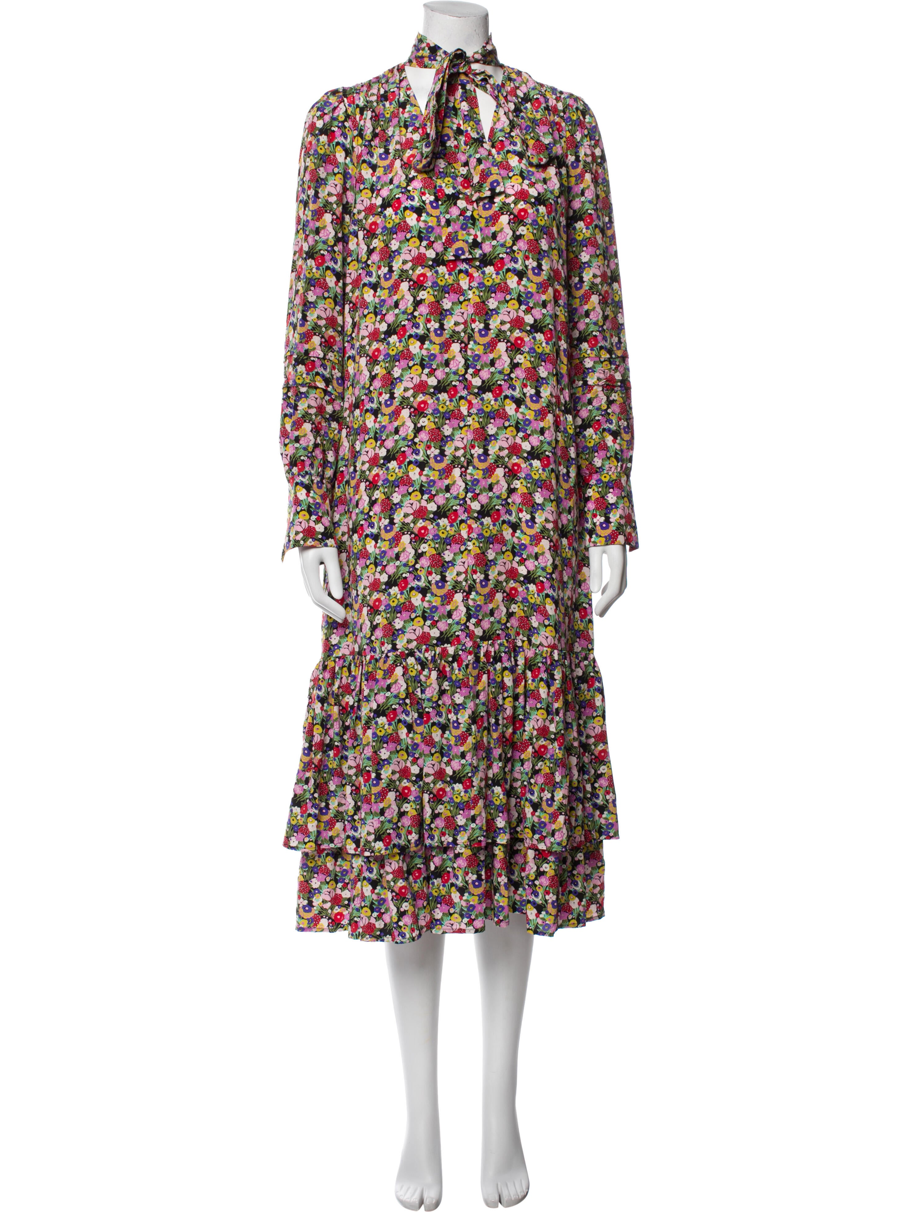 La DoubleJ Silk Midi Length Dress