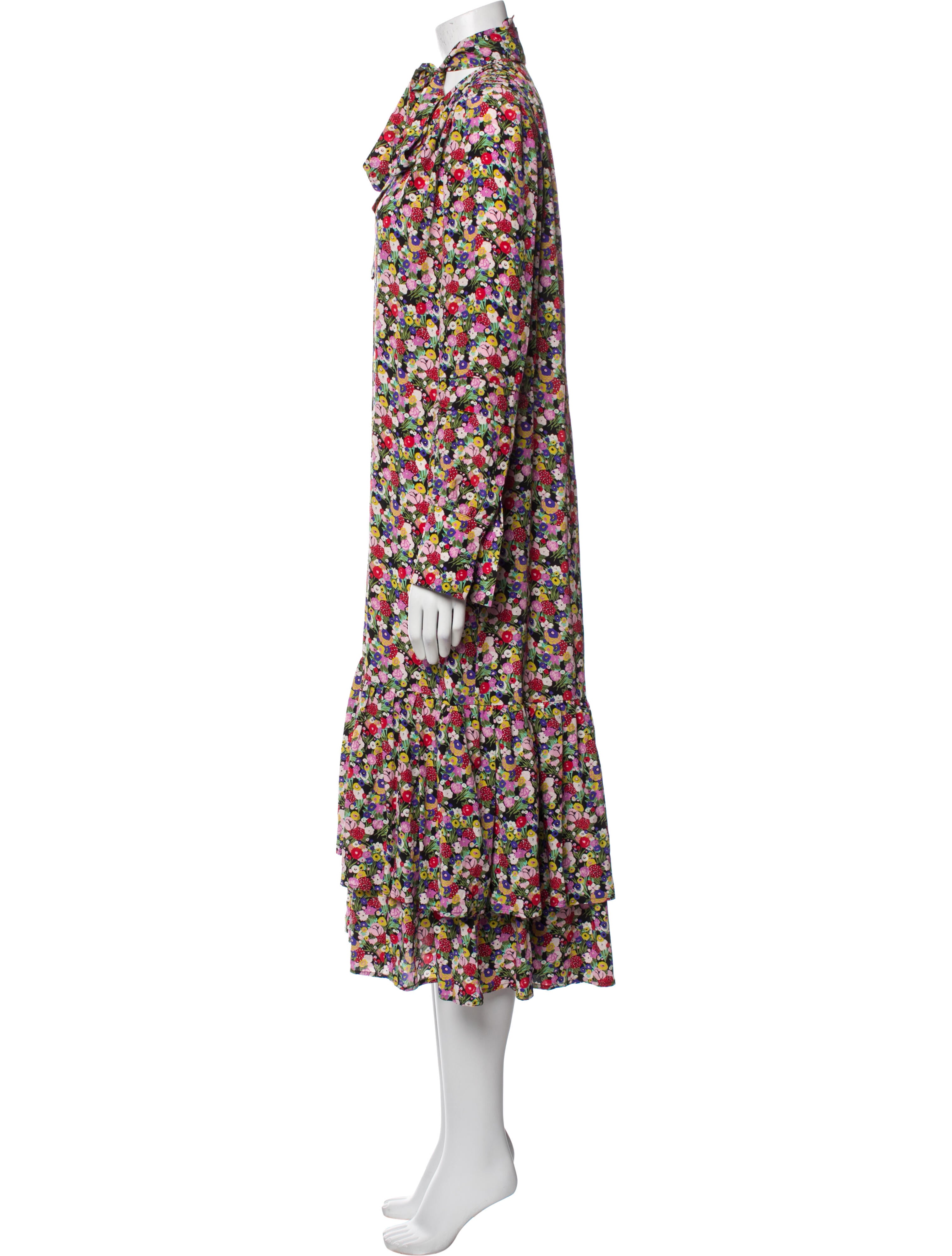 La DoubleJ Silk Midi Length Dress