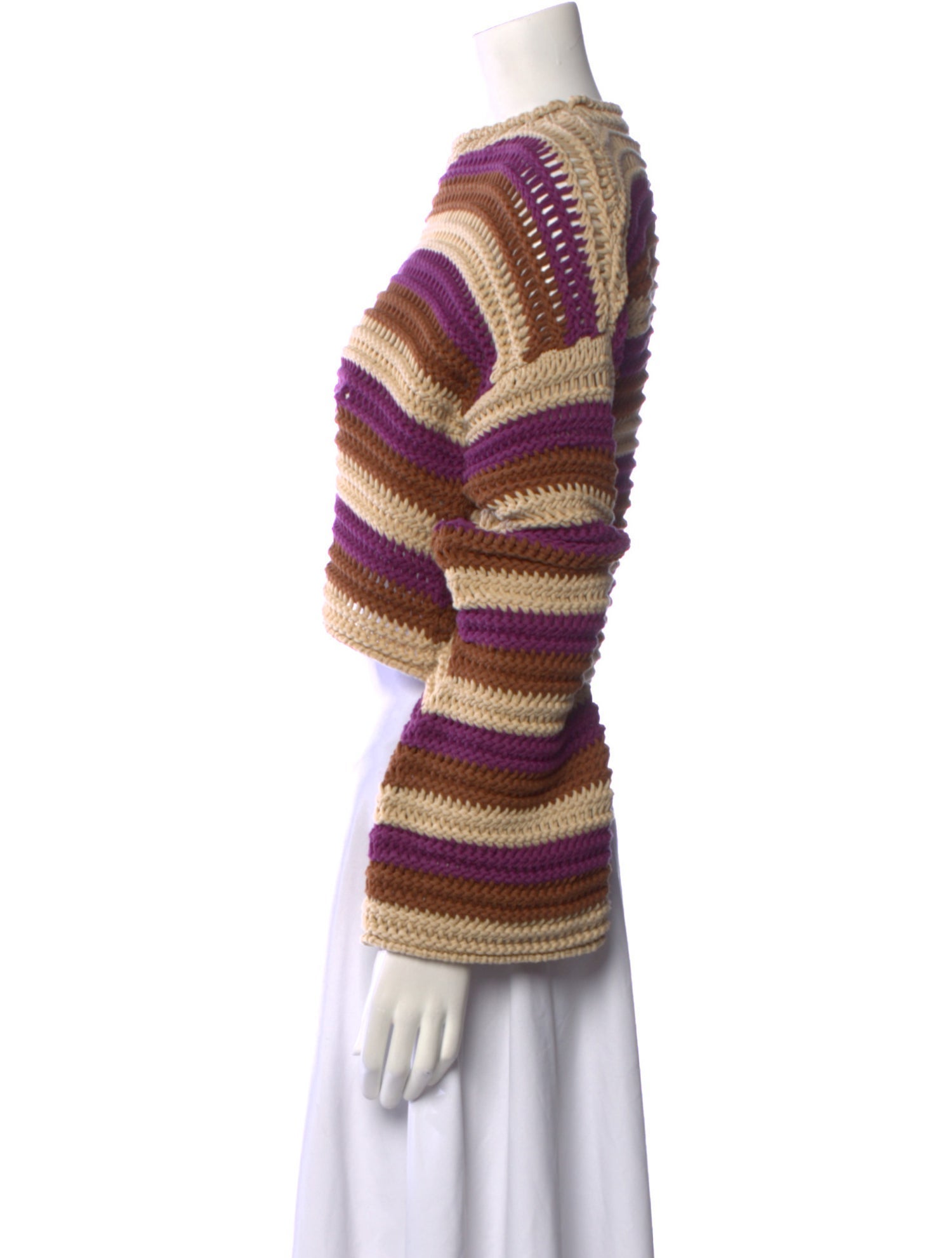 La DoubleJ Striped Bateau Neckline Sweater