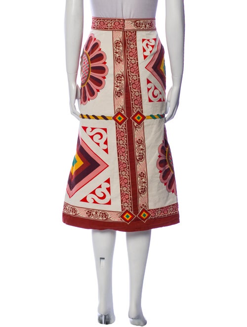 La DoubleJ Printed Midi Length Skirt