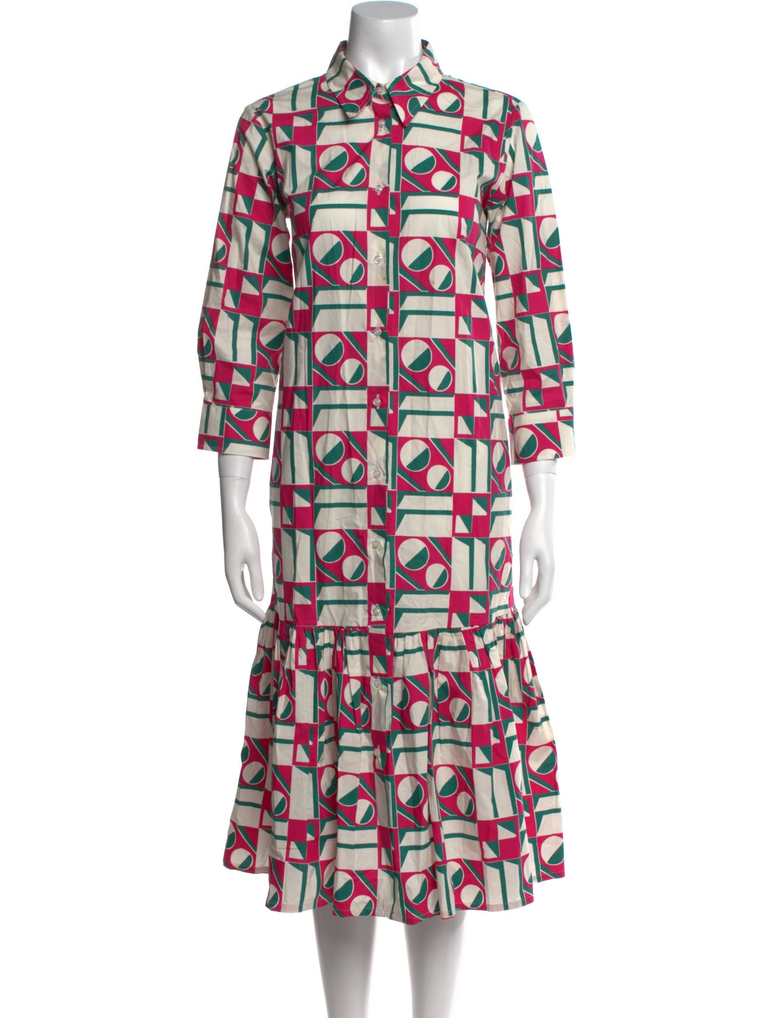La DoubleJ Printed Midi Length Dress