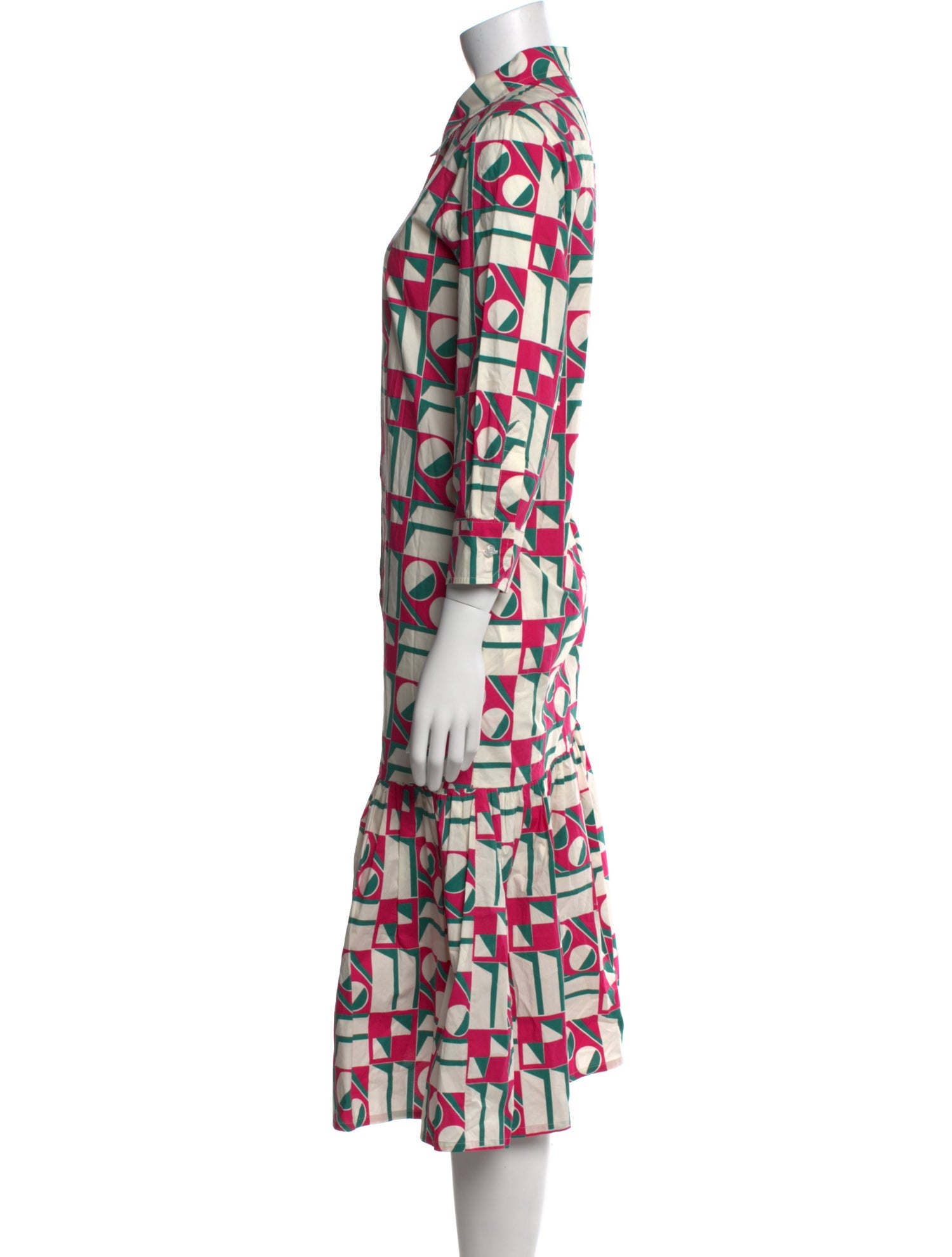 La DoubleJ Printed Midi Length Dress