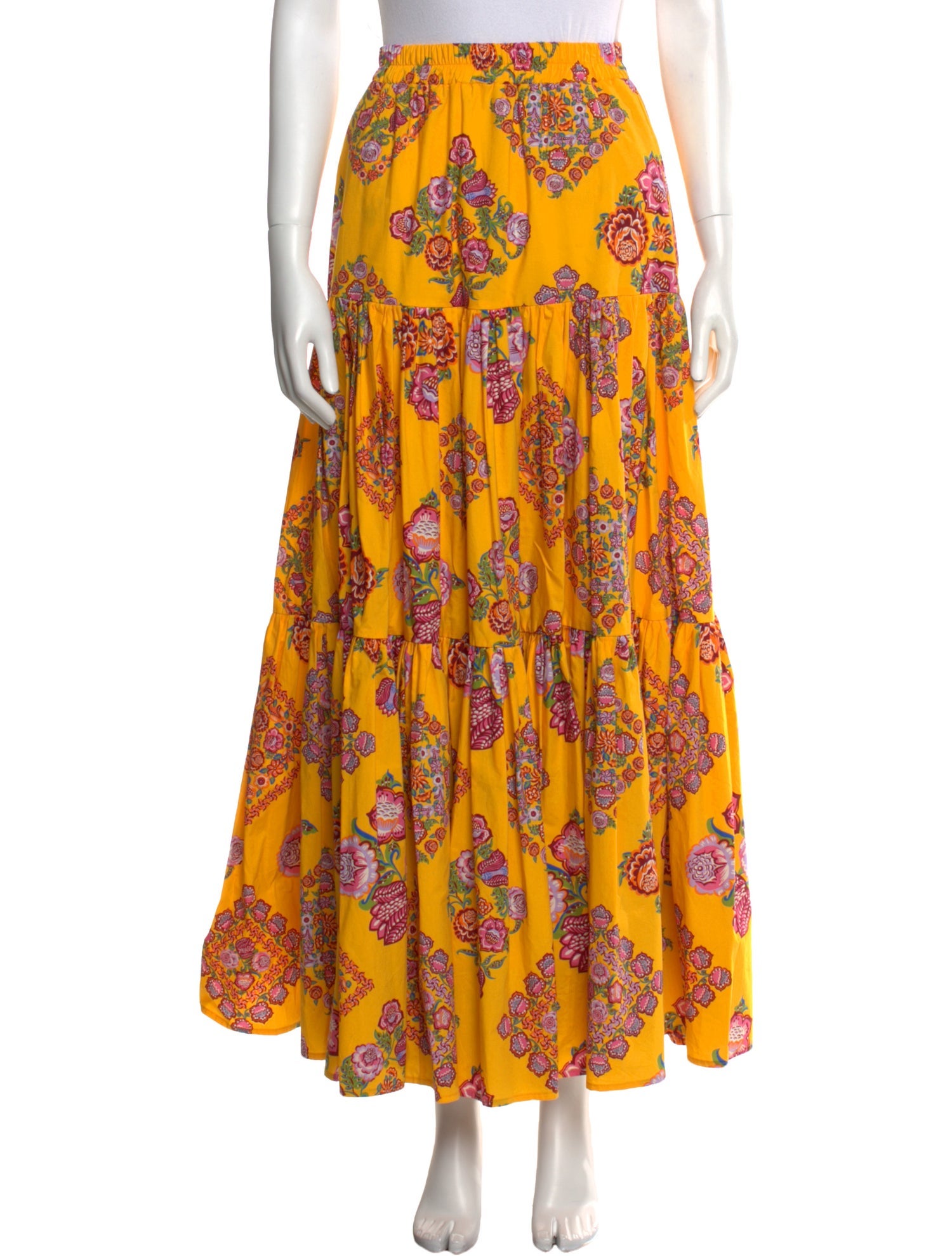 La DoubleJ Floral Print Long Skirt
