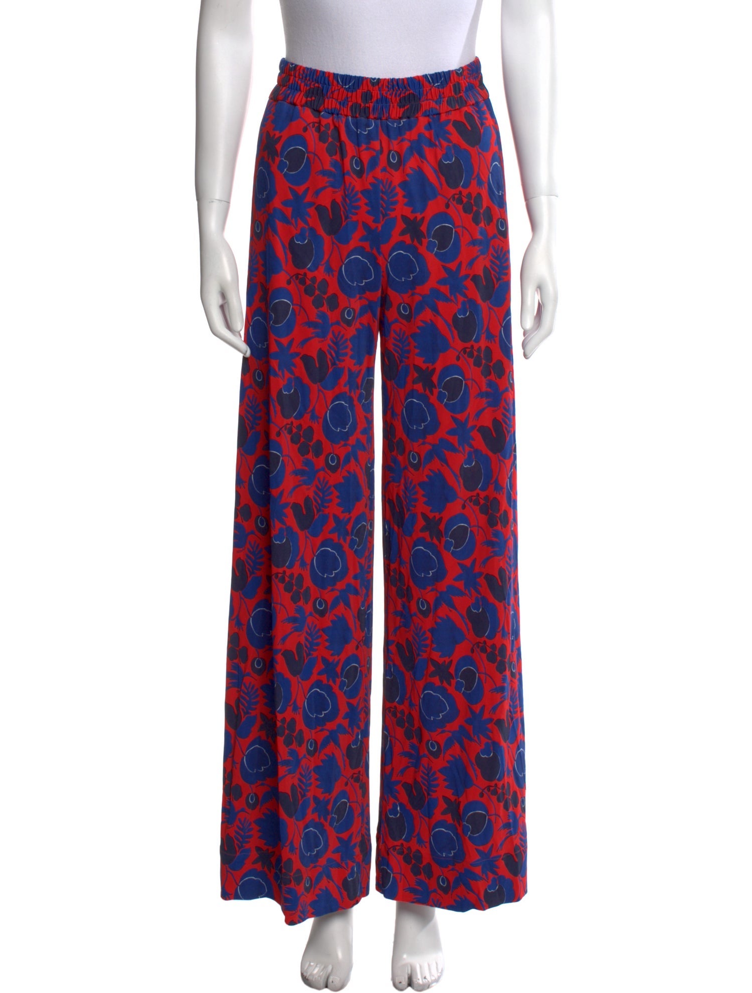 La DoubleJ Floral Print Wide Leg Pants