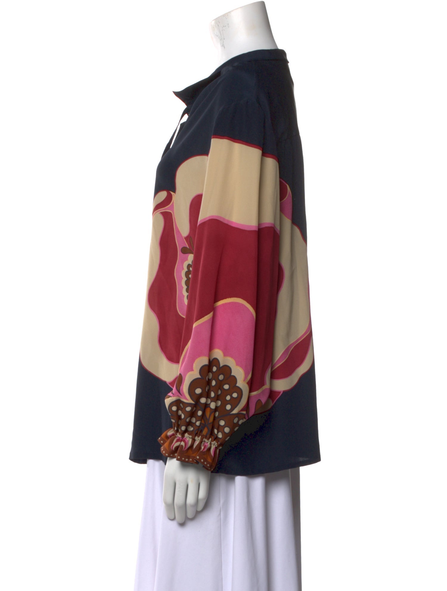 La DoubleJ Silk Printed Blouse