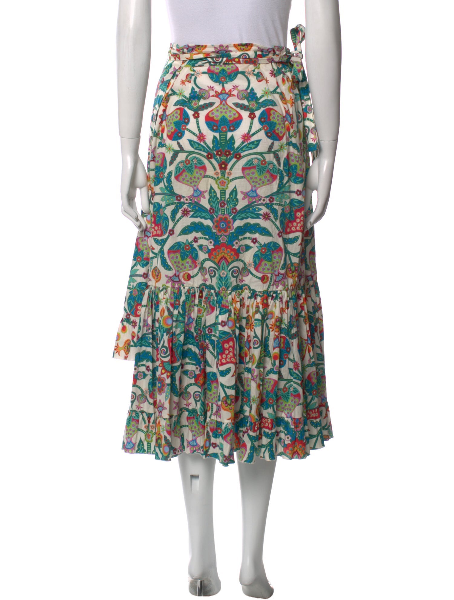 La DoubleJ Printed Midi Length Skirt