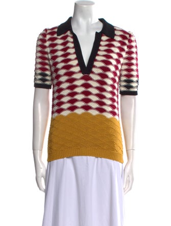 La DoubleJ Striped V-Neck Sweater