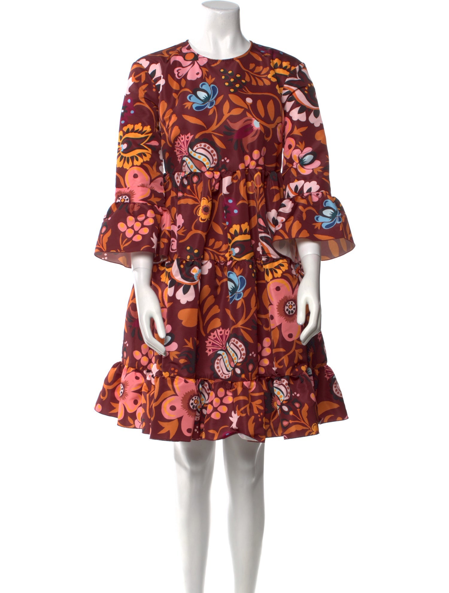 La DoubleJ Floral Print Knee-Length Dress