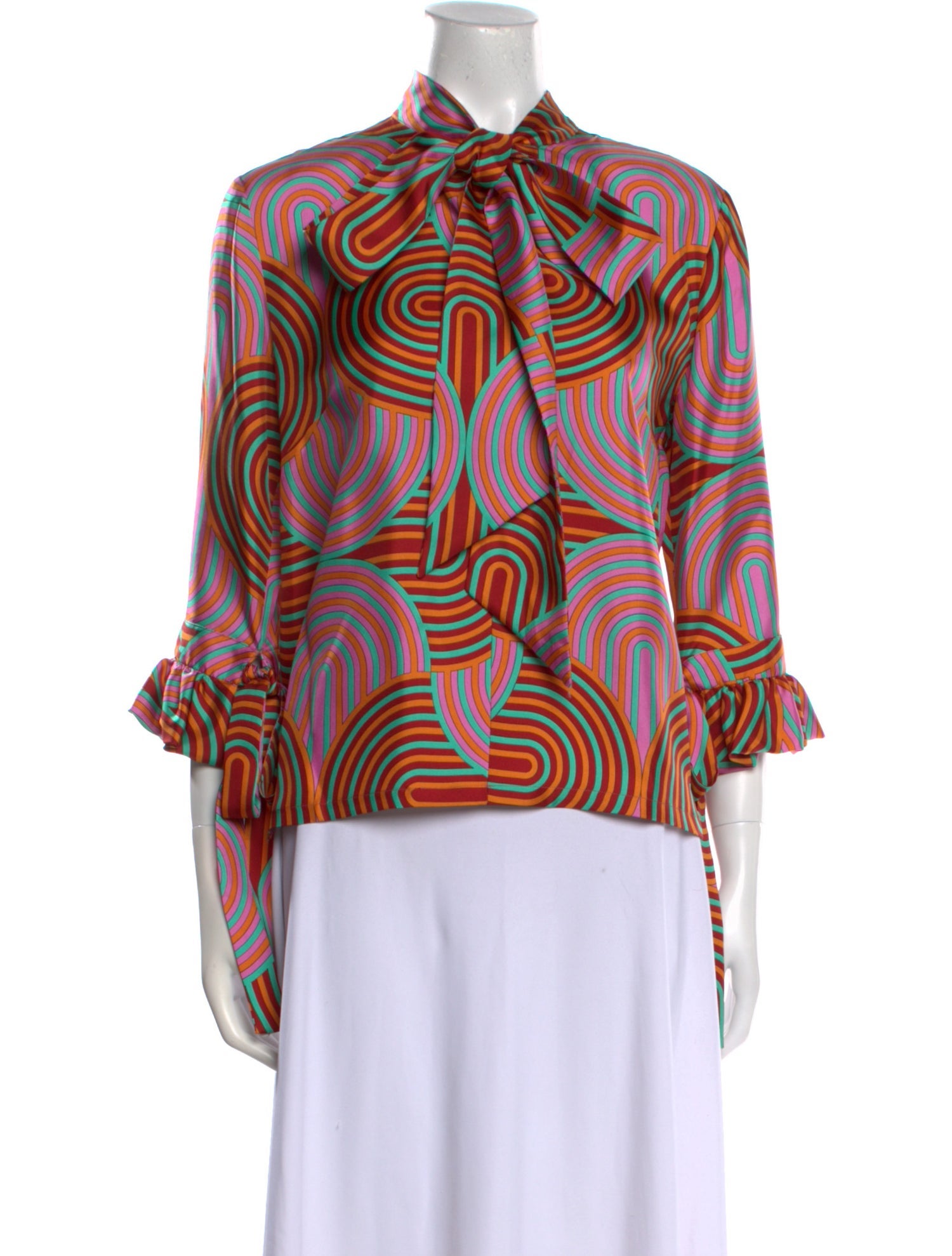La DoubleJ Silk Printed Blouse w/ Tags