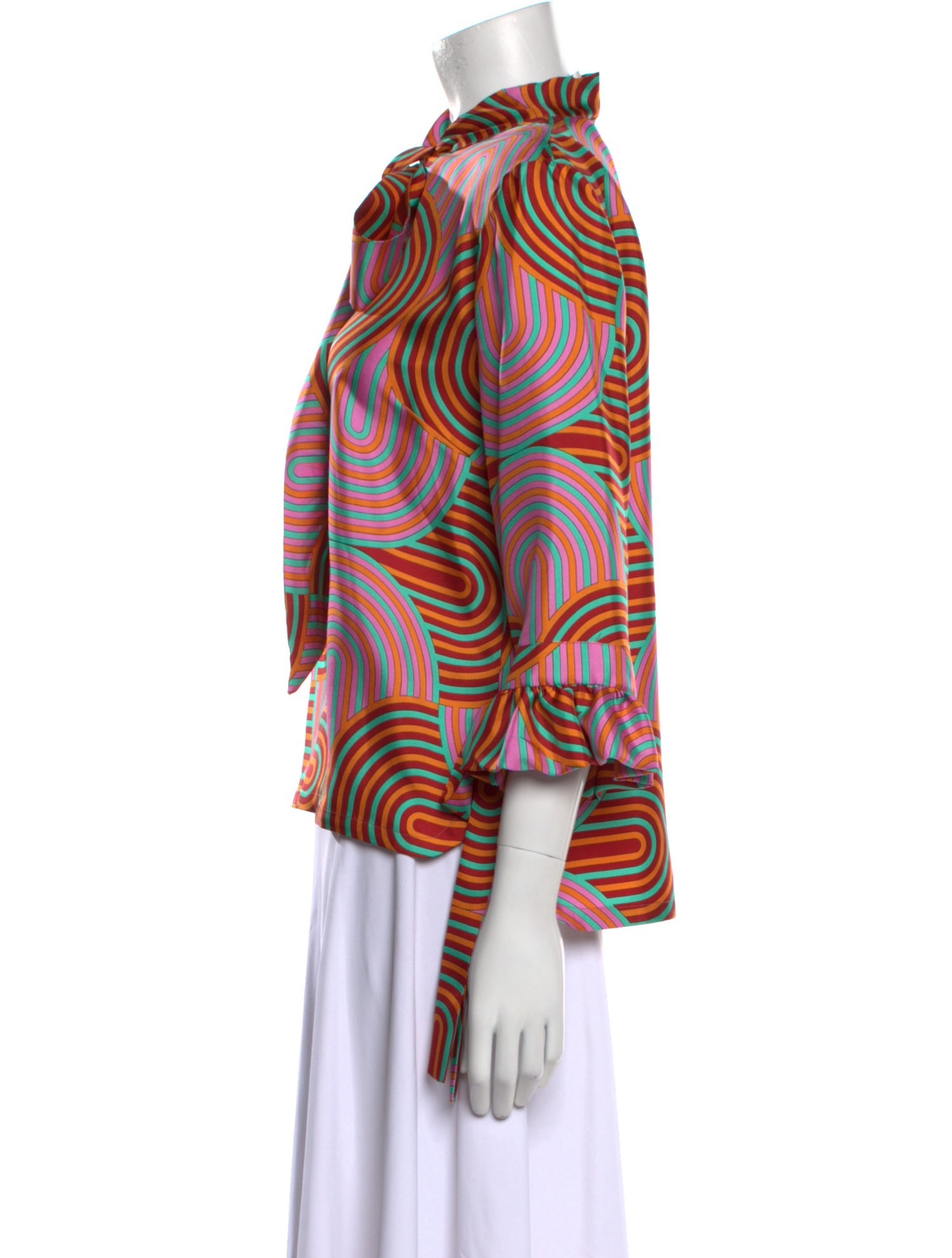 La DoubleJ Silk Printed Blouse w/ Tags