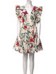 La DoubleJ Floral Print Mini Dress