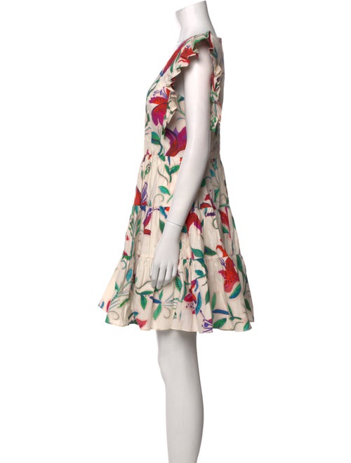 La DoubleJ Floral Print Mini Dress