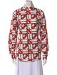 La DoubleJ Printed Long Sleeve Button-Up Top