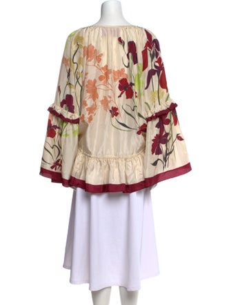 La DoubleJ Silk Floral Print Blouse