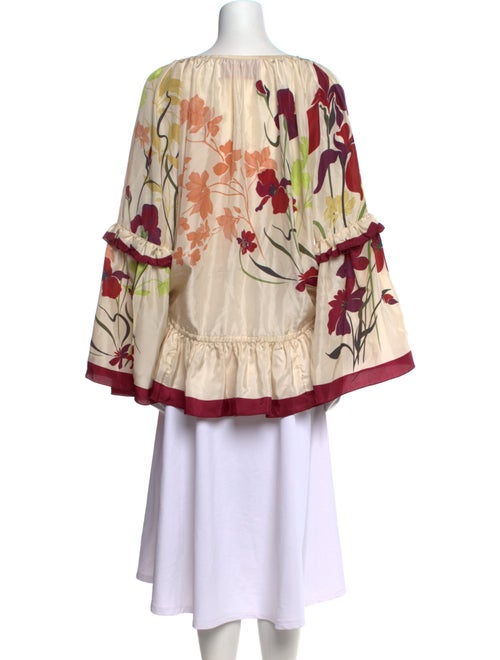 La DoubleJ Silk Floral Print Blouse