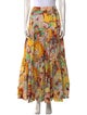 La DoubleJ Floral Print Midi Length Skirt