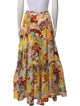La DoubleJ Floral Print Midi Length Skirt