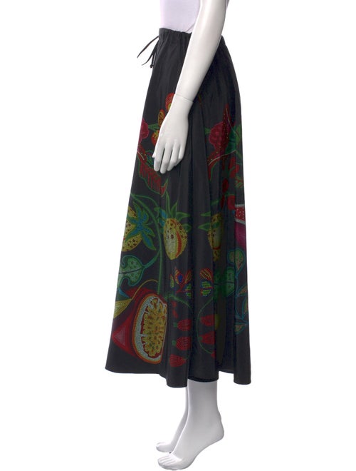 La DoubleJ Paisley Print Midi Length Skirt