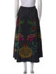 La DoubleJ Paisley Print Midi Length Skirt