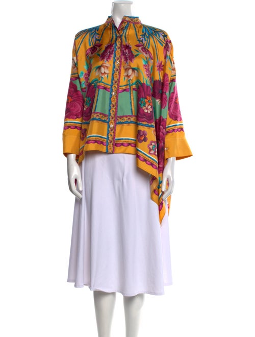 La DoubleJ Silk Printed Blouse