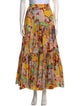 La DoubleJ Floral Print Midi Length Skirt
