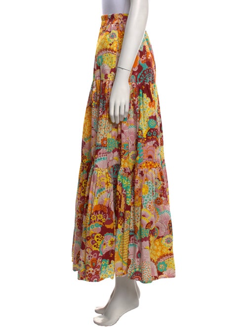 La DoubleJ Floral Print Midi Length Skirt