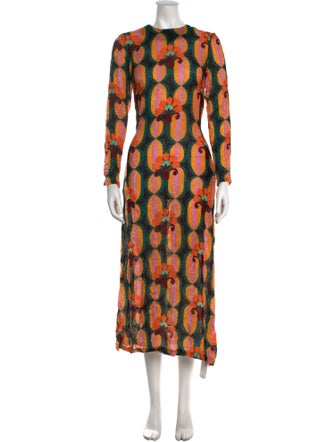 La DoubleJ Printed Midi Length Dress