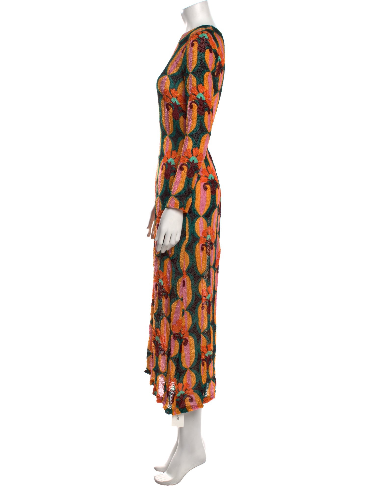 La DoubleJ Printed Midi Length Dress