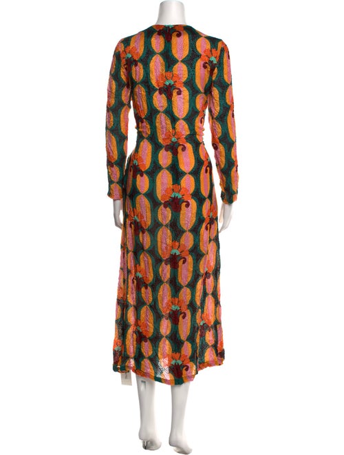 La DoubleJ Printed Midi Length Dress