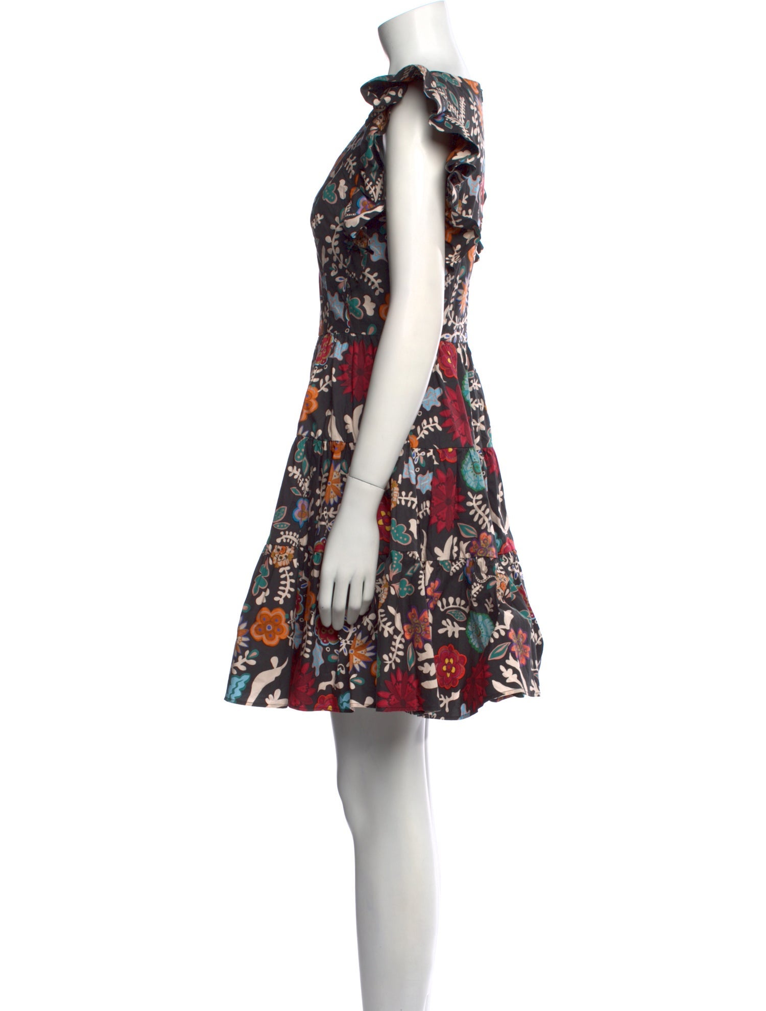 La DoubleJ Floral Print Mini Dress