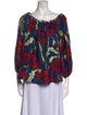 La DoubleJ Silk Printed Blouse