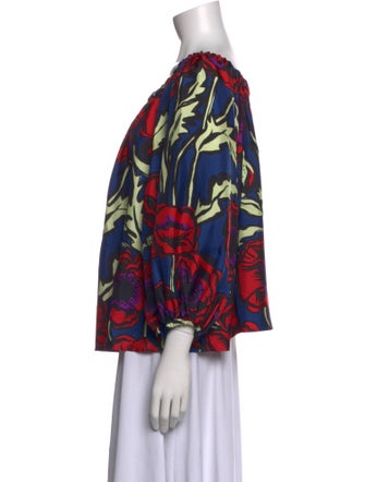 La DoubleJ Silk Printed Blouse