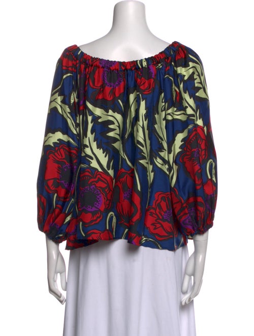 La DoubleJ Silk Printed Blouse