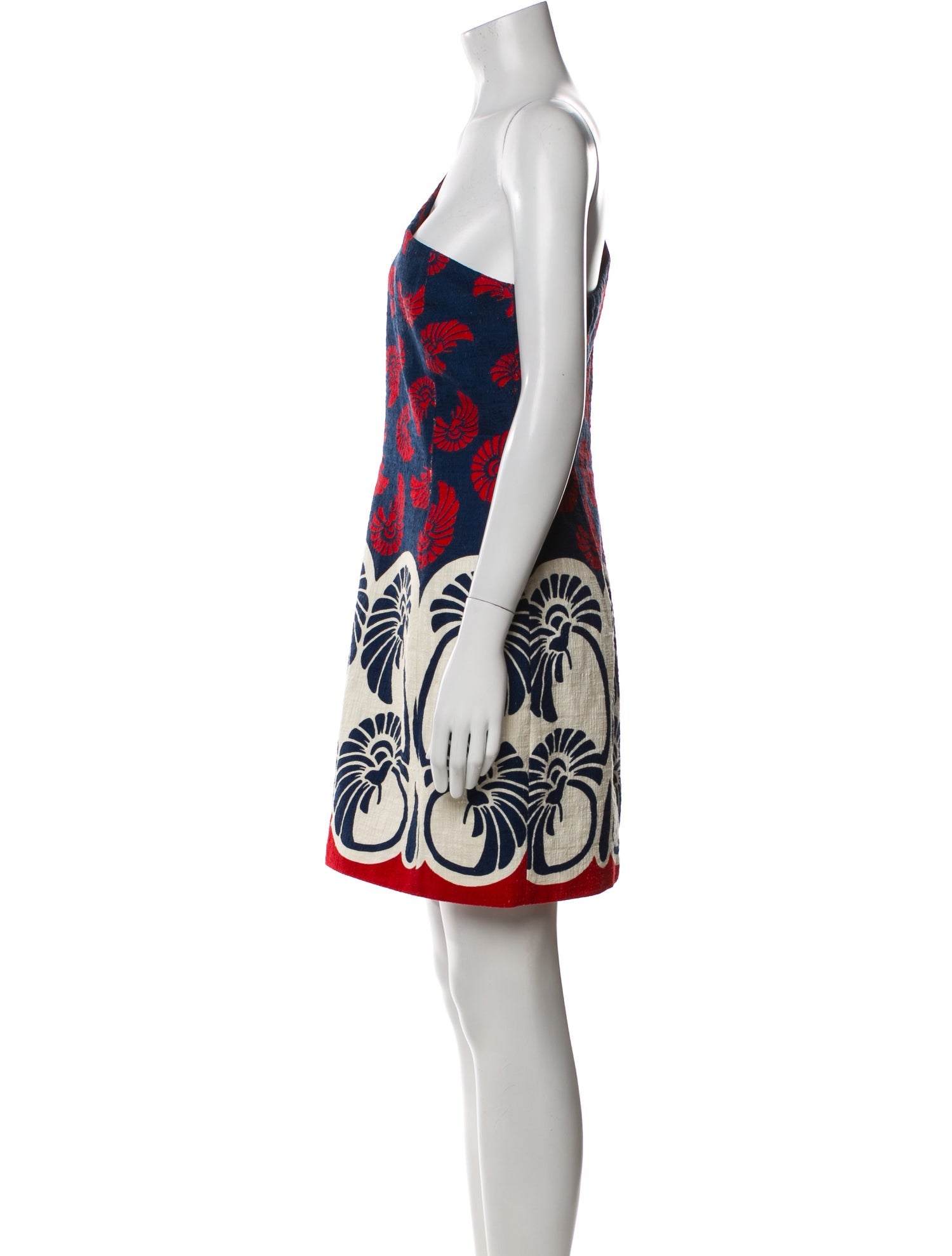 La DoubleJ Floral Print Mini Dress