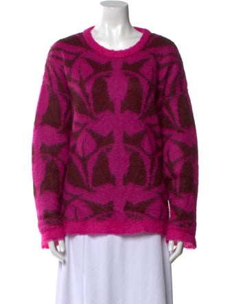 La DoubleJ Kid Mohair Printed Sweater