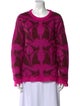 La DoubleJ Kid Mohair Printed Sweater