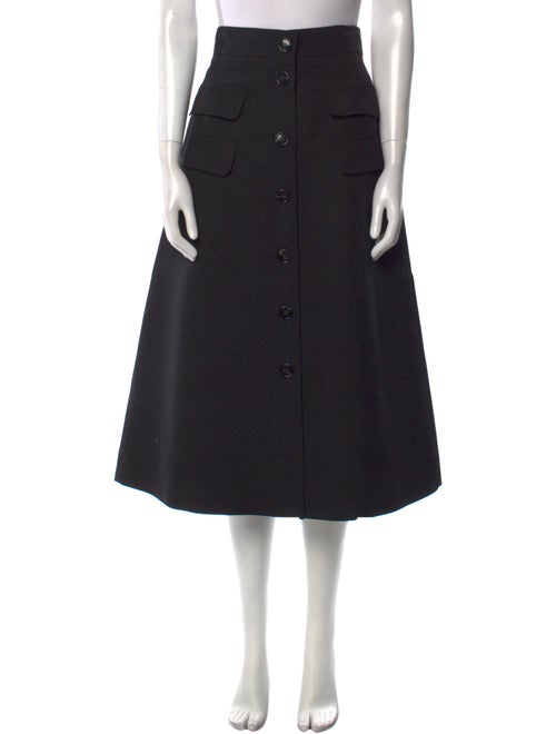 La DoubleJ Wool Midi Length Skirt