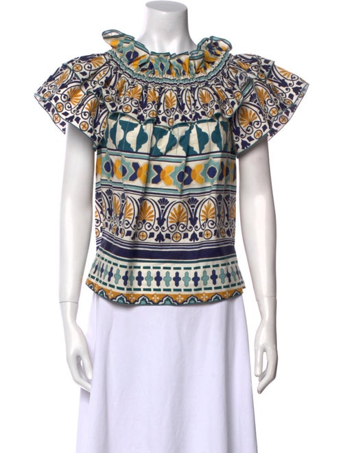 La DoubleJ Printed Scoop Neck Blouse