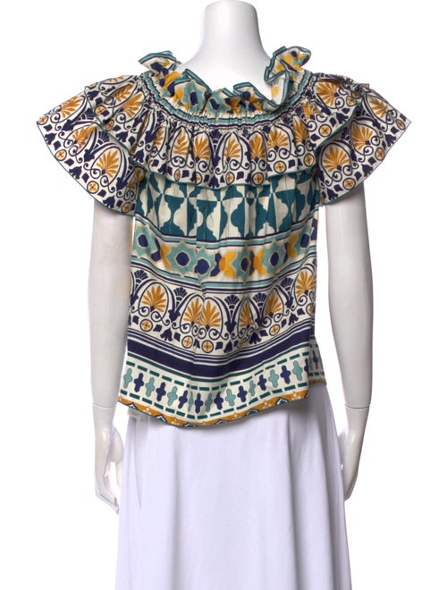 La DoubleJ Printed Scoop Neck Blouse