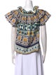 La DoubleJ Printed Scoop Neck Blouse