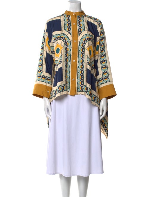 La DoubleJ Silk Printed Blouse