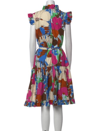 La DoubleJ Floral Print Midi Length Dress